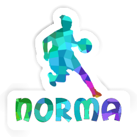 Norma Sticker Basketballspielerin Image