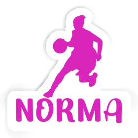 Norma Sticker Basketballspielerin Image