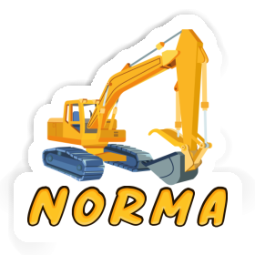 Excavator Sticker Norma Image