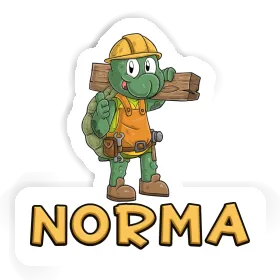 Sticker Bauarbeiter Norma Image