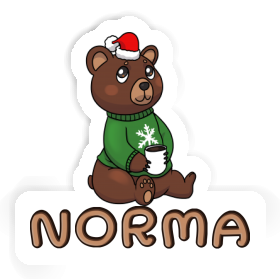 Sticker Norma Christmas Bear Image