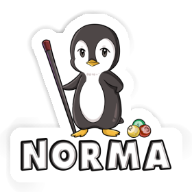 Billardspieler Sticker Norma Image