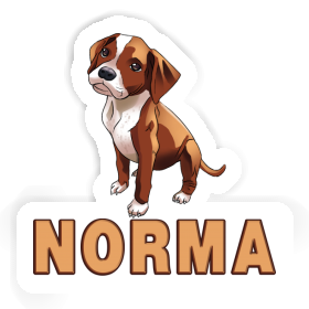 Sticker Norma Boxer Dog Image