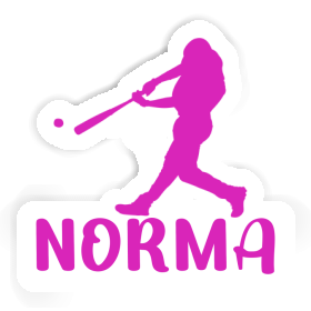 Norma Sticker Baseballspieler Image