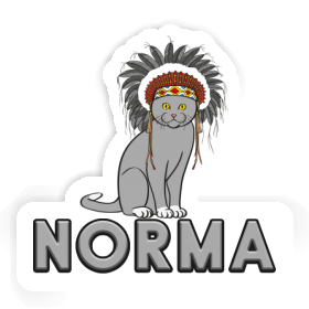 Aufkleber Norma Indianerin Image