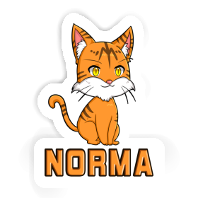 Autocollant Chat Norma Image