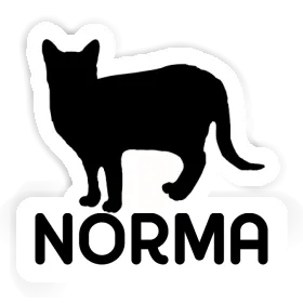 Sticker Norma Cat Image