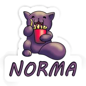 Norma Sticker Pommes-Katze Image