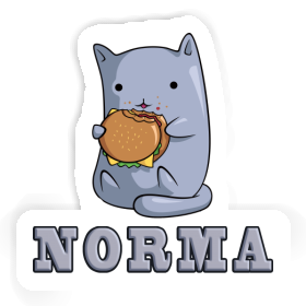 Sticker Norma Hamburger-Katze Image