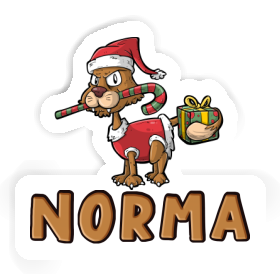 Aufkleber Norma Weihnachtskatze Image