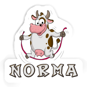 Autocollant Vache Norma Image