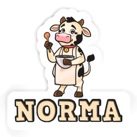 Autocollant Vache Norma Image