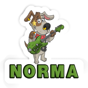 Sticker Norma Guitarist Image