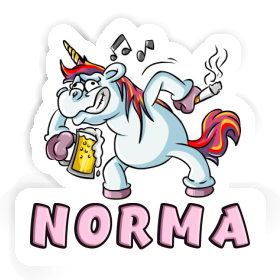 Norma Autocollant Licorne Image