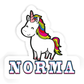 Einhorn Aufkleber Norma Image