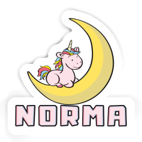 Aufkleber Einhorn Norma Image