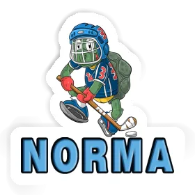 Sticker Hockey Player Norma Image