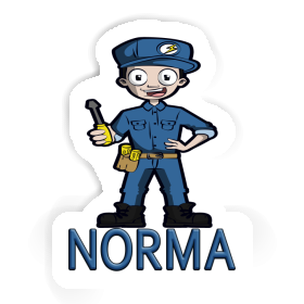 Electrician Sticker Norma Image