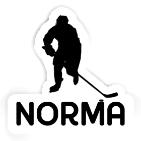 Joueur de hockey Autocollant Norma Image