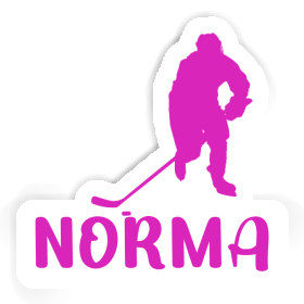 Joueuse de hockey Autocollant Norma Image