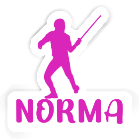 Norma Sticker Fencer Image