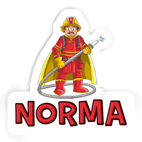 Firefighter Sticker Norma Image