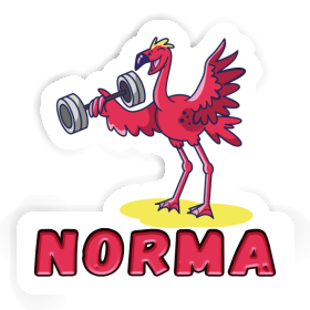 Sticker Weight Lifter Norma Image