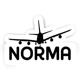 Norma Sticker Airplane Image