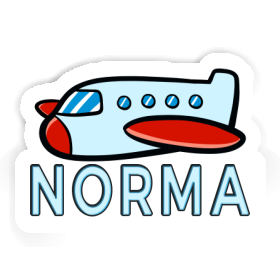 Aéroplane Autocollant Norma Image