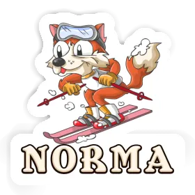 Norma Aufkleber Skifahrer Image