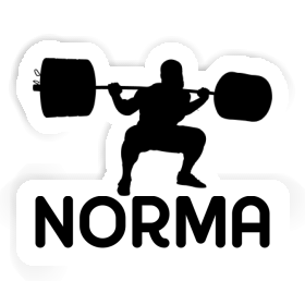 Norma Sticker Weightlifter Image