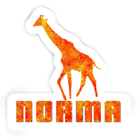 Girafe Autocollant Norma Image