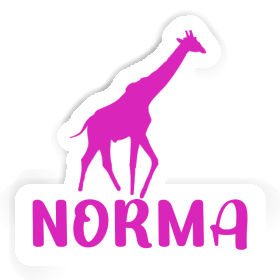 Norma Autocollant Girafe Image