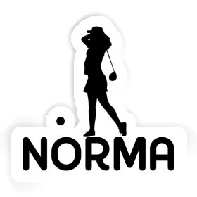 Golfer Sticker Norma Image