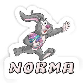 Norma Sticker Rugby rabbit Image