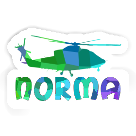 Hélicoptère Autocollant Norma Image