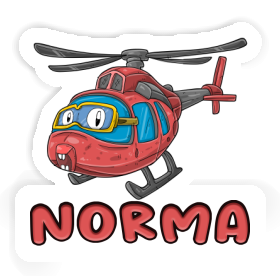 Hélicoptère Autocollant Norma Image