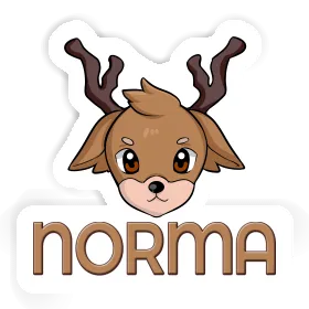 Sticker Norma Deerhead Image