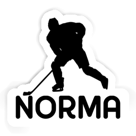 Sticker Hockey Player Norma Image