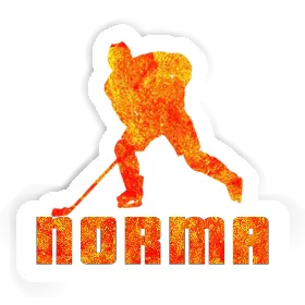 Autocollant Joueur de hockey Norma Image