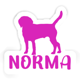 Aufkleber Norma Hund Image