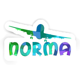 Sticker Norma Airplane Image