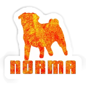 Aufkleber Mops Norma Image