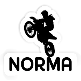 Autocollant Motocrossiste Norma Image