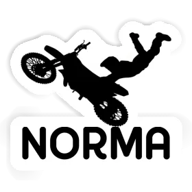 Motocross-Fahrer Aufkleber Norma Image