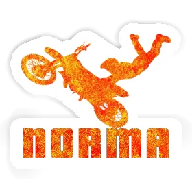 Aufkleber Motocross-Fahrer Norma Image