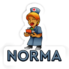 Autocollant Norma Infirmière Image