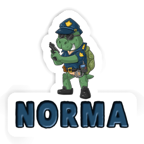 Autocollant Policier Norma Image