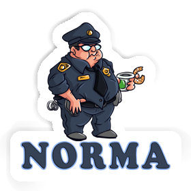 Sticker Norma Police Officer Image