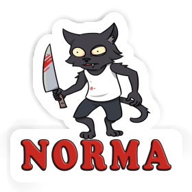 Sticker Norma Psycho-Katze Image